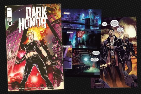 Artwork from the comic book "Dark Honor"
