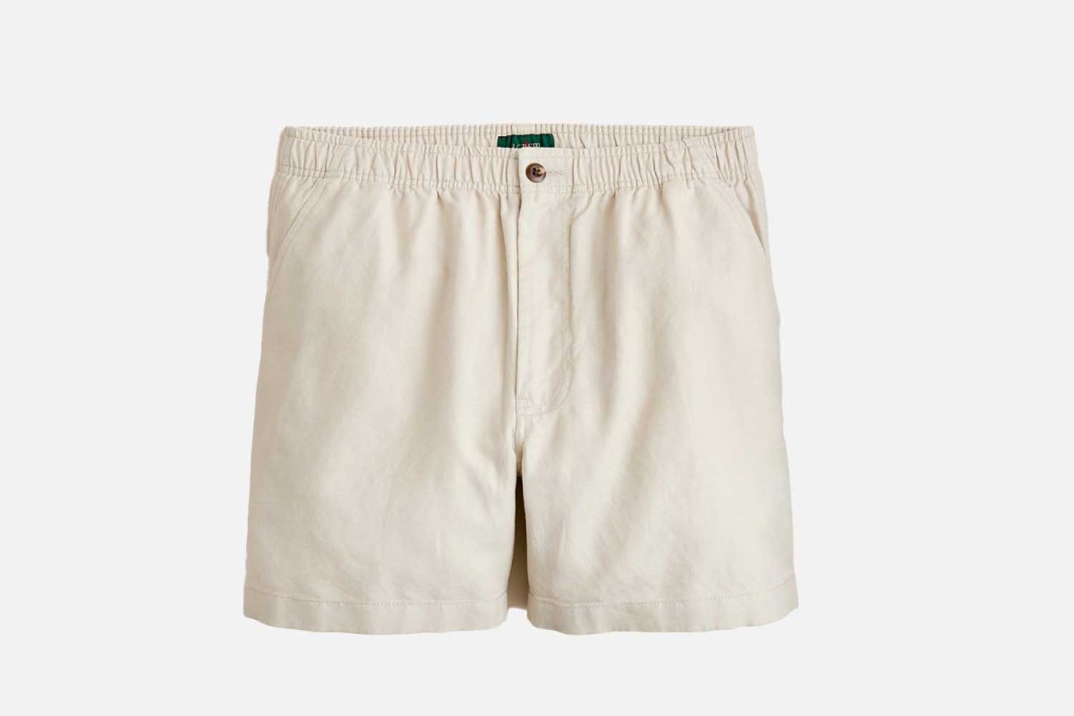 J.Crew 5.5” Pier short in Cotton-Linen Blend