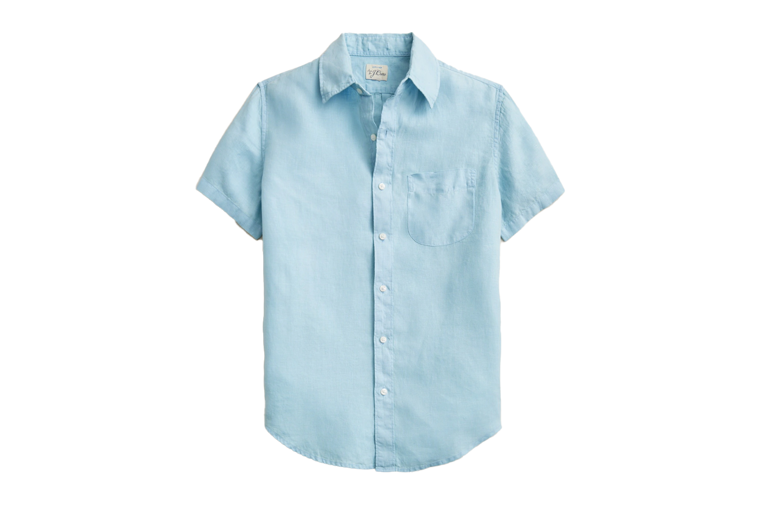 J. Crew Short-Sleeve Washed Linen Shirt