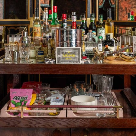 The minibar at San Diego's Lafayette Hotel