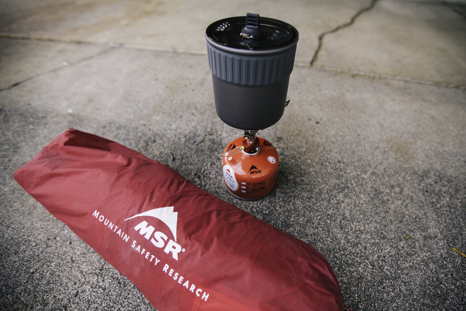 MSR FreeLite 3P Ultralight Tent + Pocket Rocket Mini Stove Kit