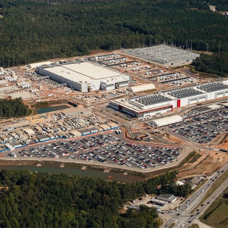 A QTS data center complex under development in Fayetteville, Georgia.