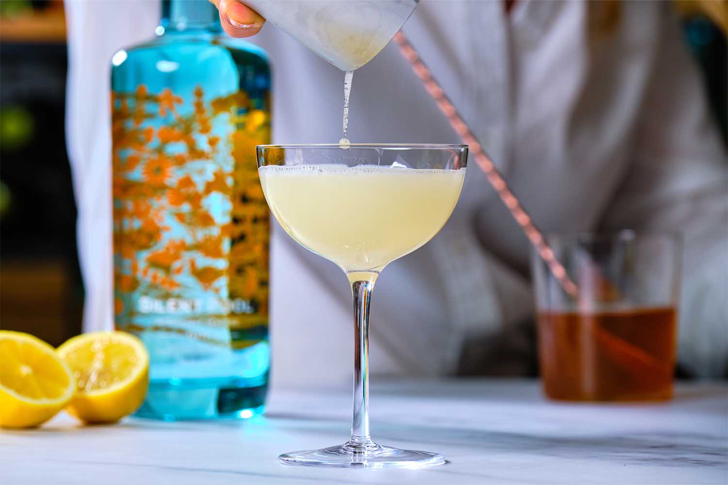 A Bee's Knees with Silent Pool Gin