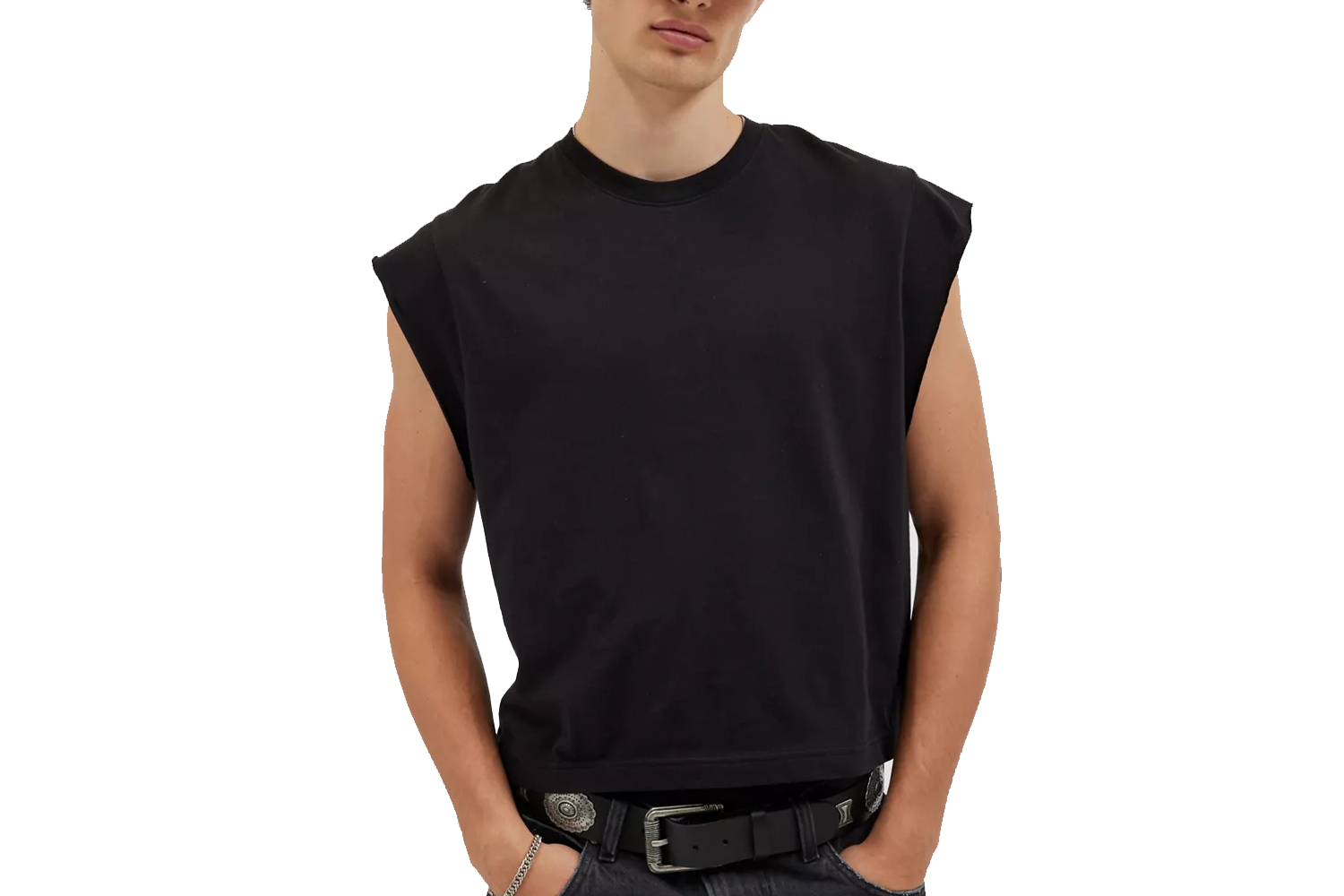 Urban Outfitters BDG Grayson Solid Cutoff Muscle Tank