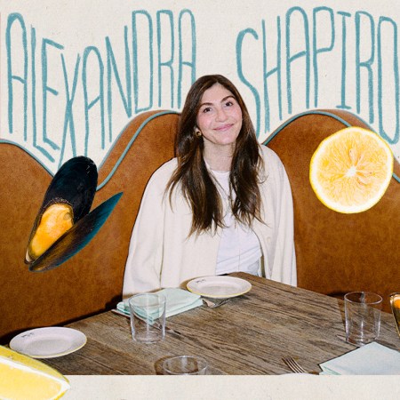 Alexandra Shapiro, who comes from a family of restaurateurs, sitting in a booth at Flex Mussels on the Upper East Side