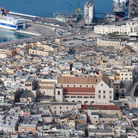 The old town of Bari, Italy, the capital of the Puglia region