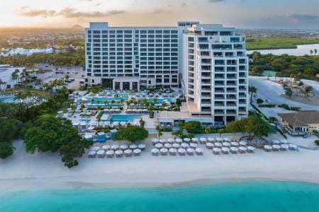 The exterior of the St. Regis Aruba Resort