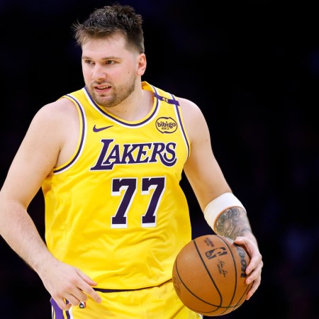 Luka Dončić of the Los Angeles Lakers