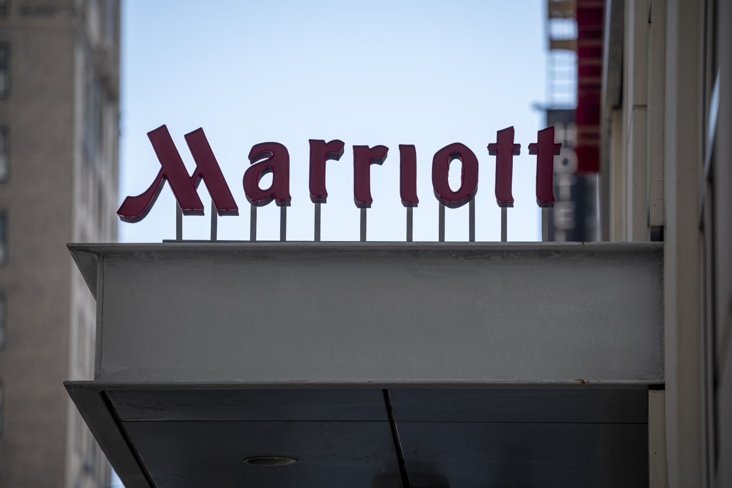 Marriott logo signage