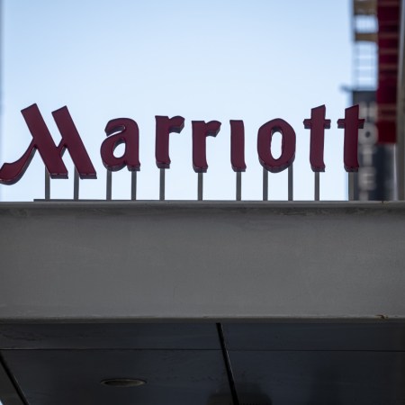 Marriott logo signage