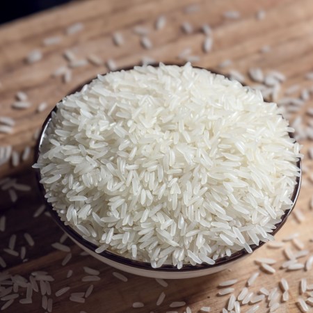 White rice in a bowl