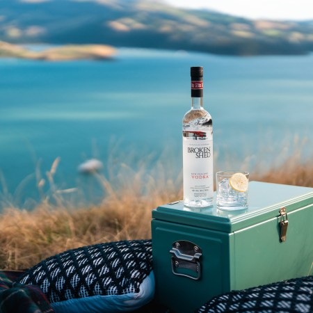 A whey-distilled vodka from New Zealand-based Broken Shed