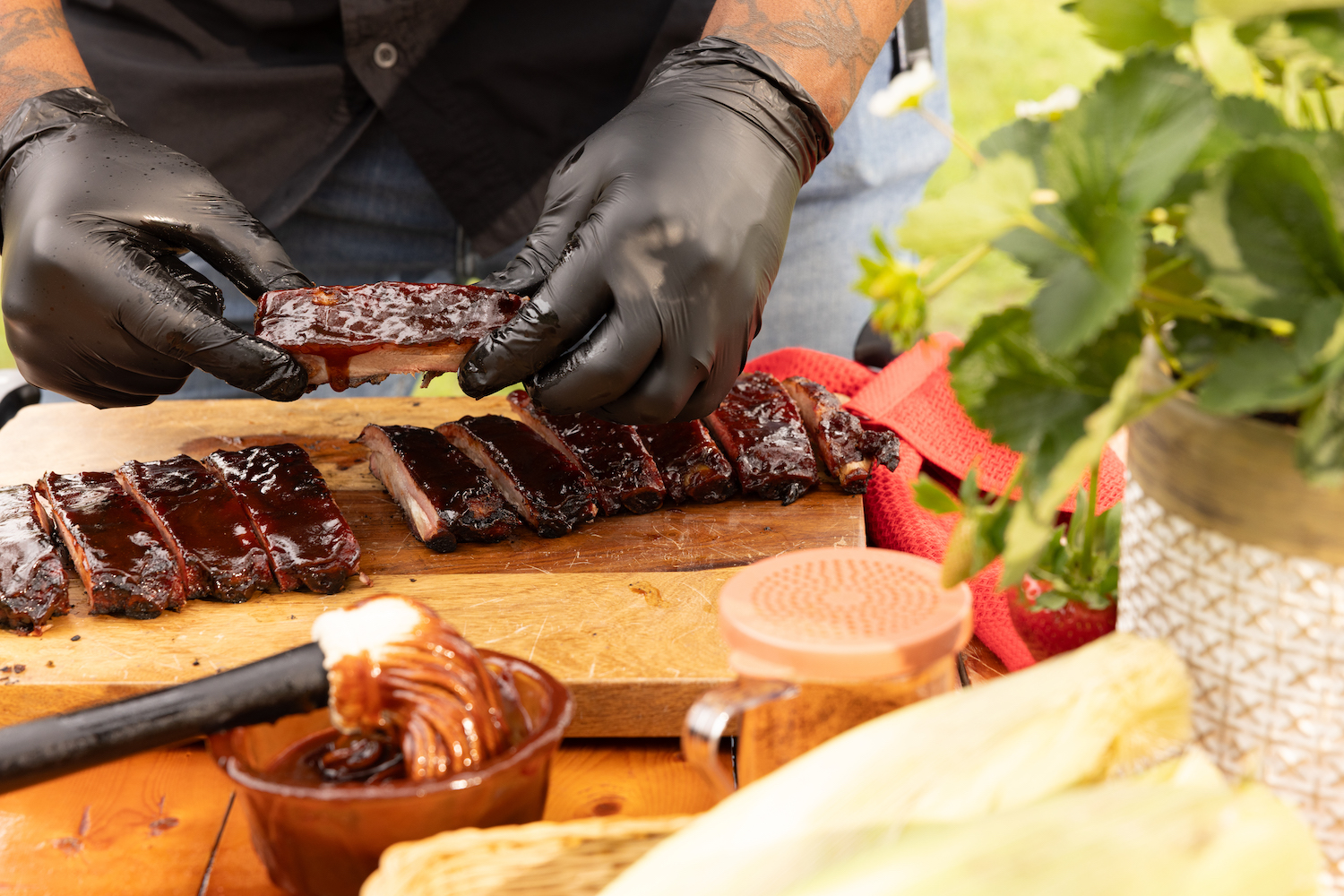 Saucy ribs from Sonny's BBQ