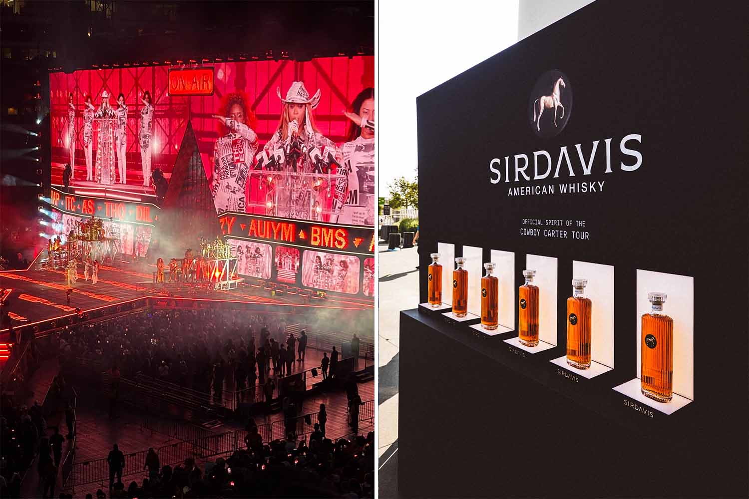 Scenes from Beyoncé's latest tour and its SirDavis booze placement