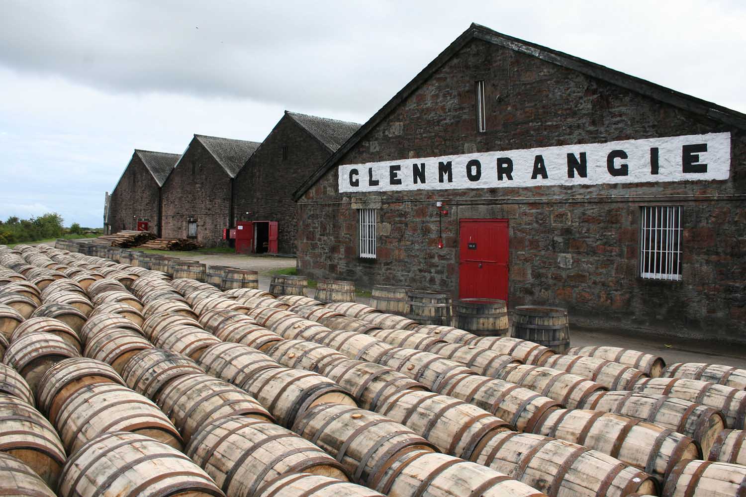 The Glenmorangie distillery in Scotland's highlands adds "finishes" to it's whiskies by placing aged whisky in sherry, burgundy or madeira barrels.