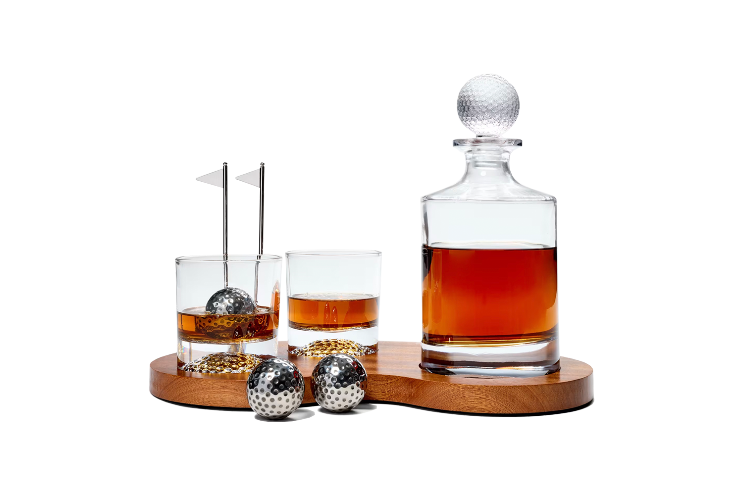 Godinger Golf Whiskey Decanter Set