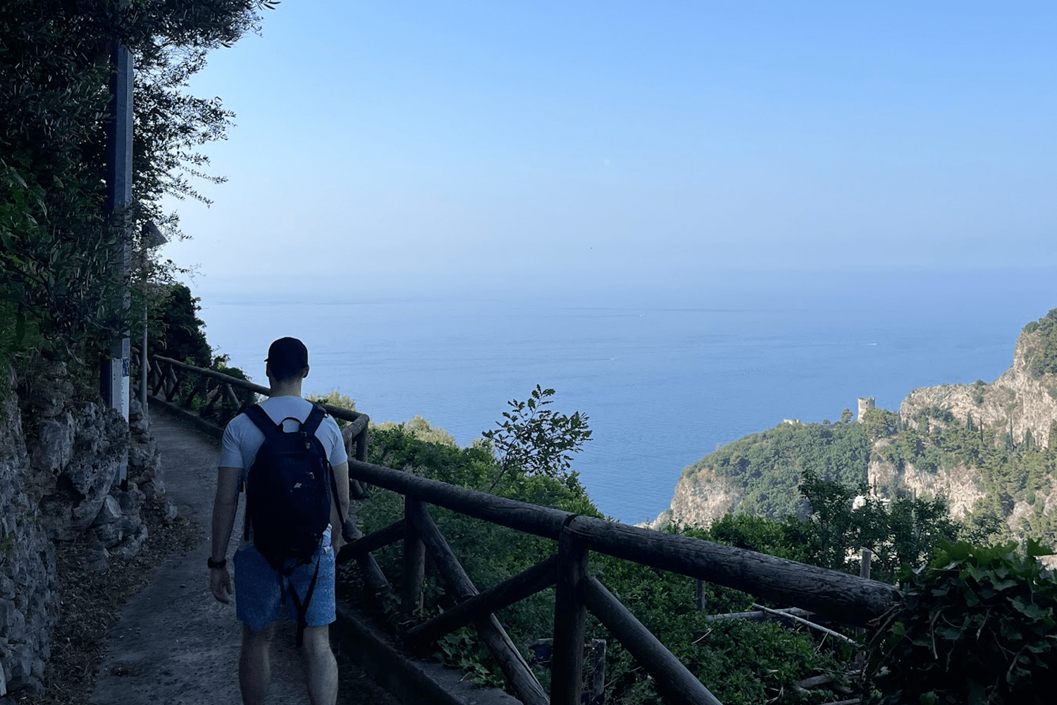 The Ravello-Amalfi hike provided awesome views of the water and hills.