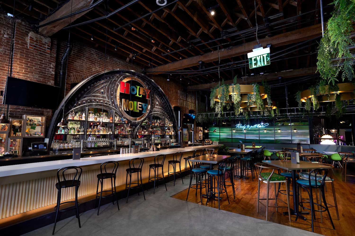 The bar at Holey Moley