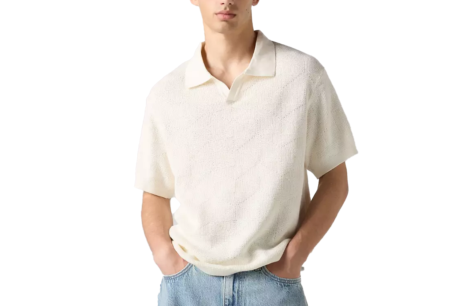 Levi’s Open Collar Sweater Polo