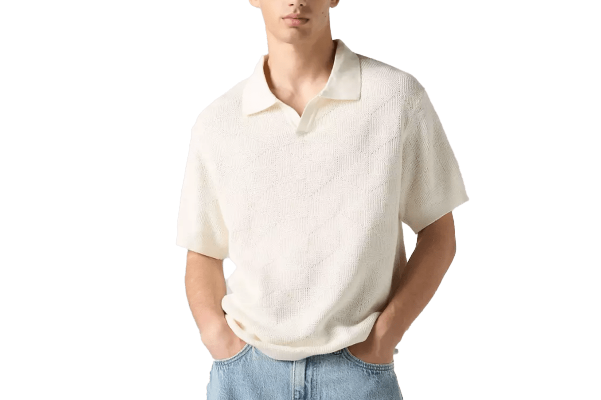 Levi’s Open Collar Sweater Polo