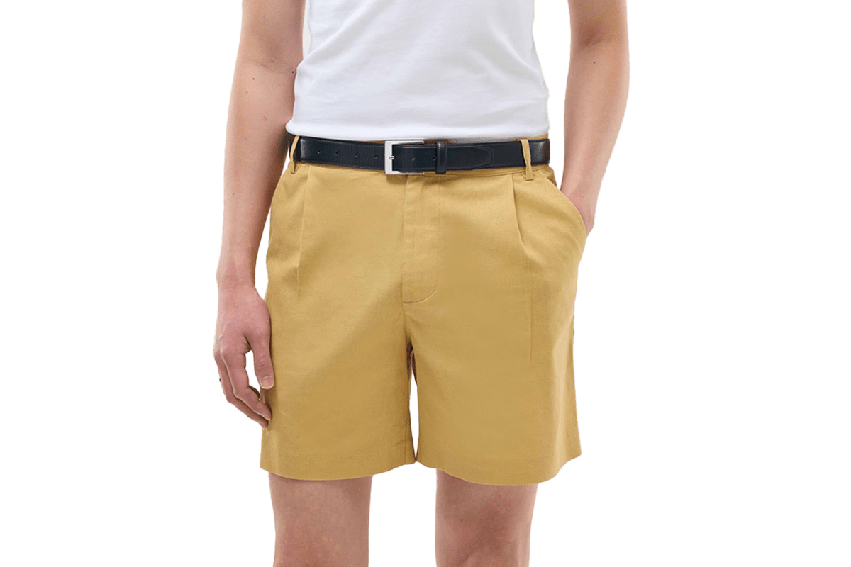 Percival Pleated Linen Shorts