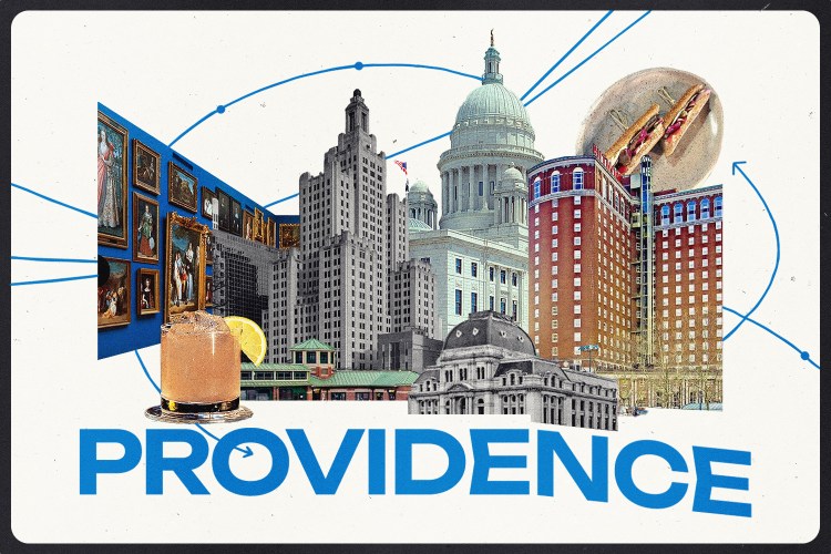 A collage of places in Providence, Rhode Island. Our travel guide to Providence includes recommendations from locals.
