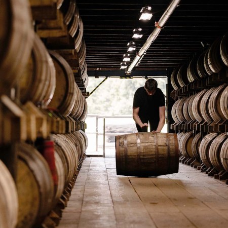 One of the 3.3 million barrels at James B. Beam Distilling Co., home of Knob Creek