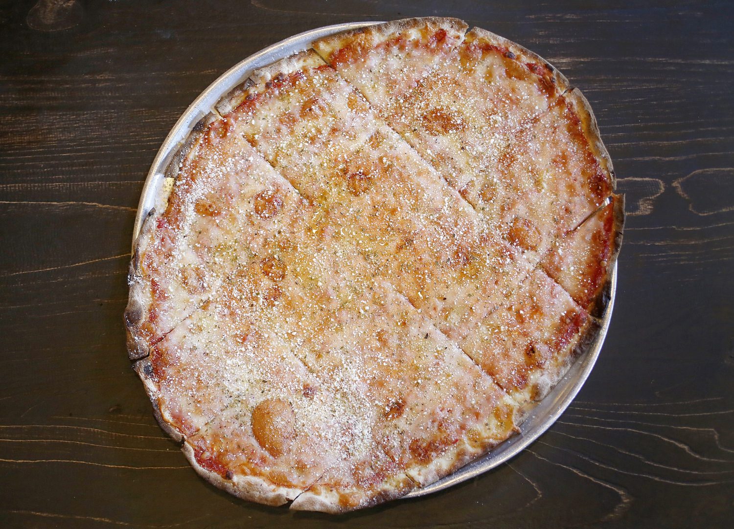 St. Louis style pizza slice from Tony's Pizza