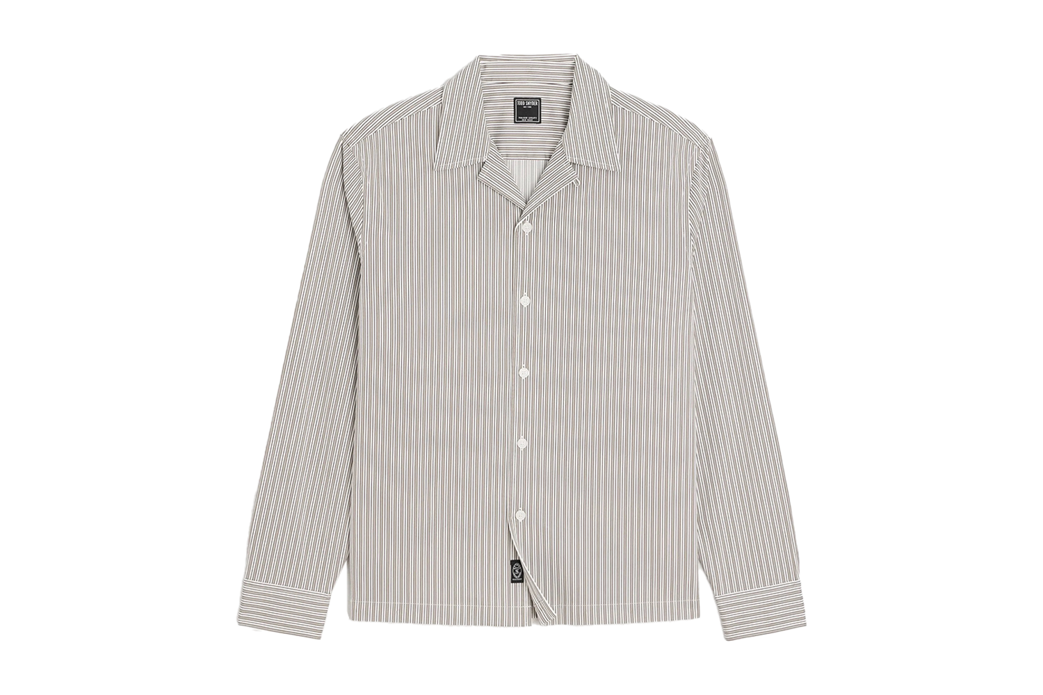 Todd Snyder Cropped Poplin Camp Collar Shirt