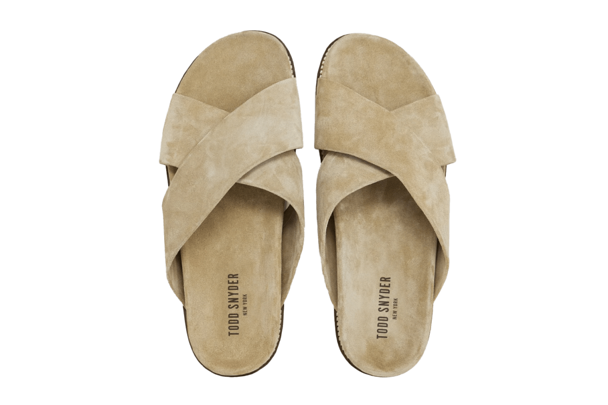Todd Snyder Nomad Suede Crossover Sandal