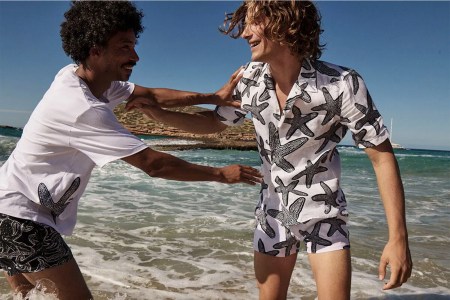 Two men by the sea lifestyle image