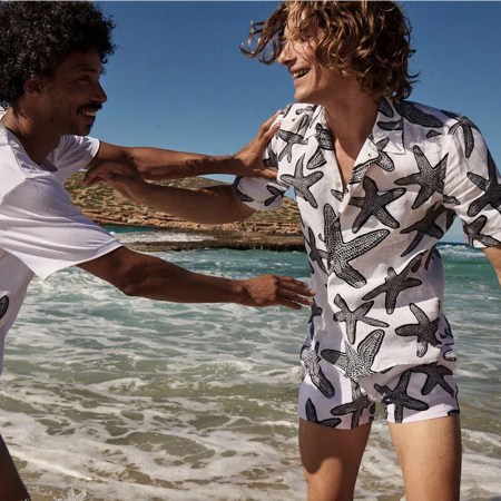 Two men by the sea lifestyle image