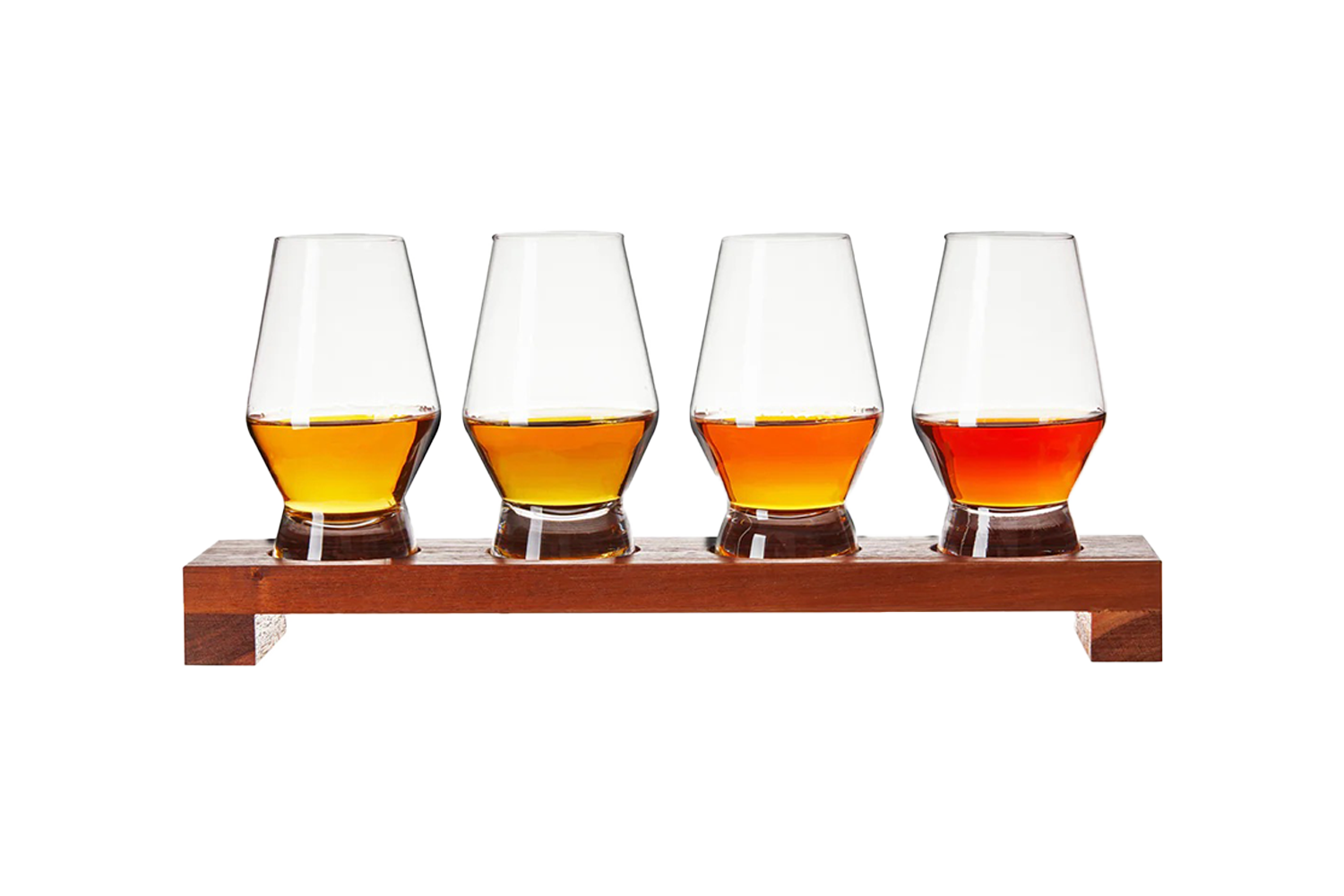 Viski Crystal Spirit Glass Flight Set