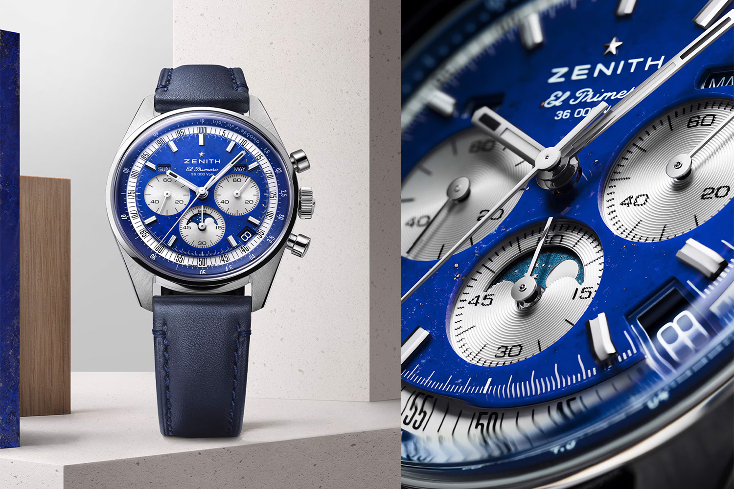 Zenith Chronomaster Original Triple Calendar Lapis Lazuli