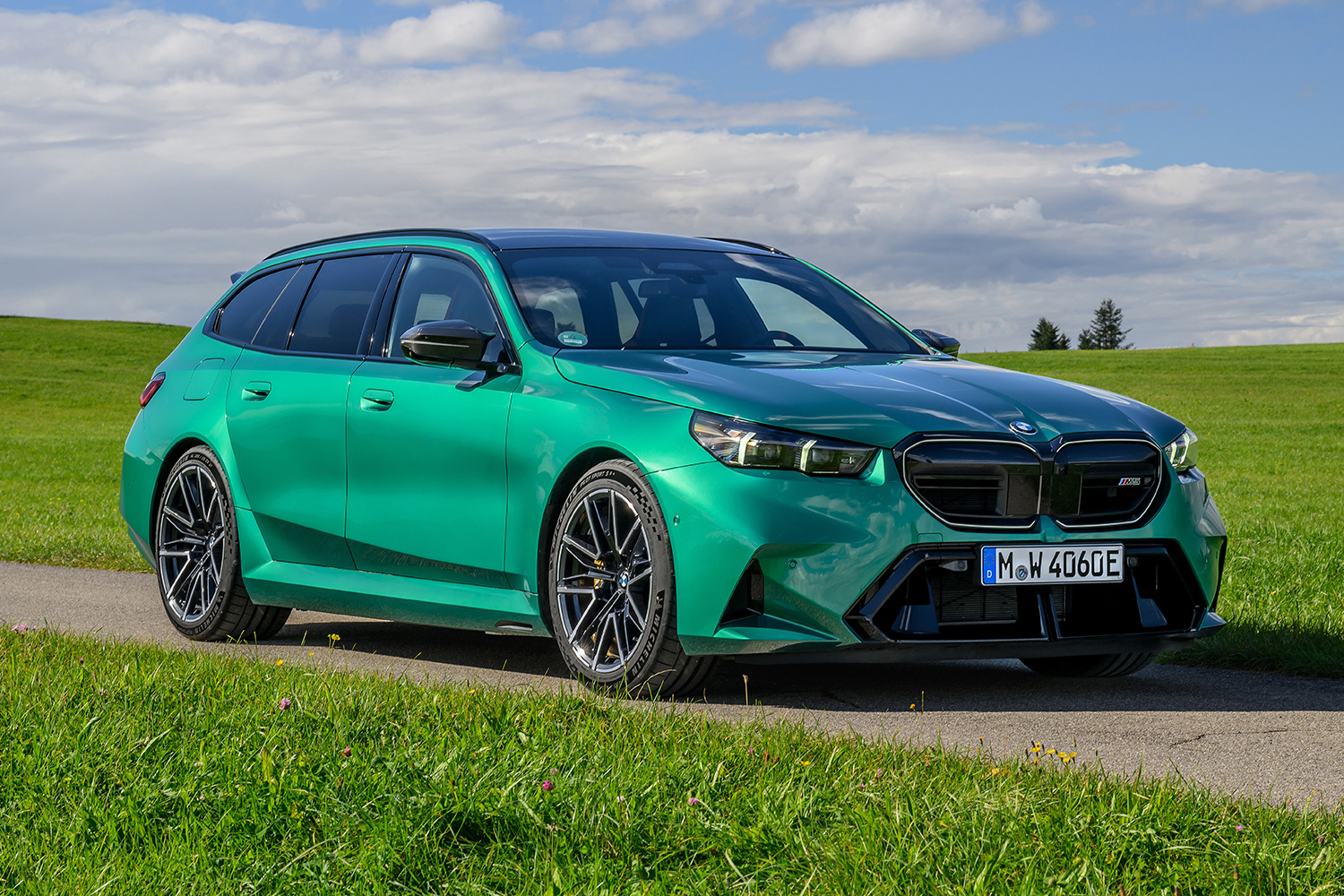The 2025 BMW M5 Touring in Isle of Man green