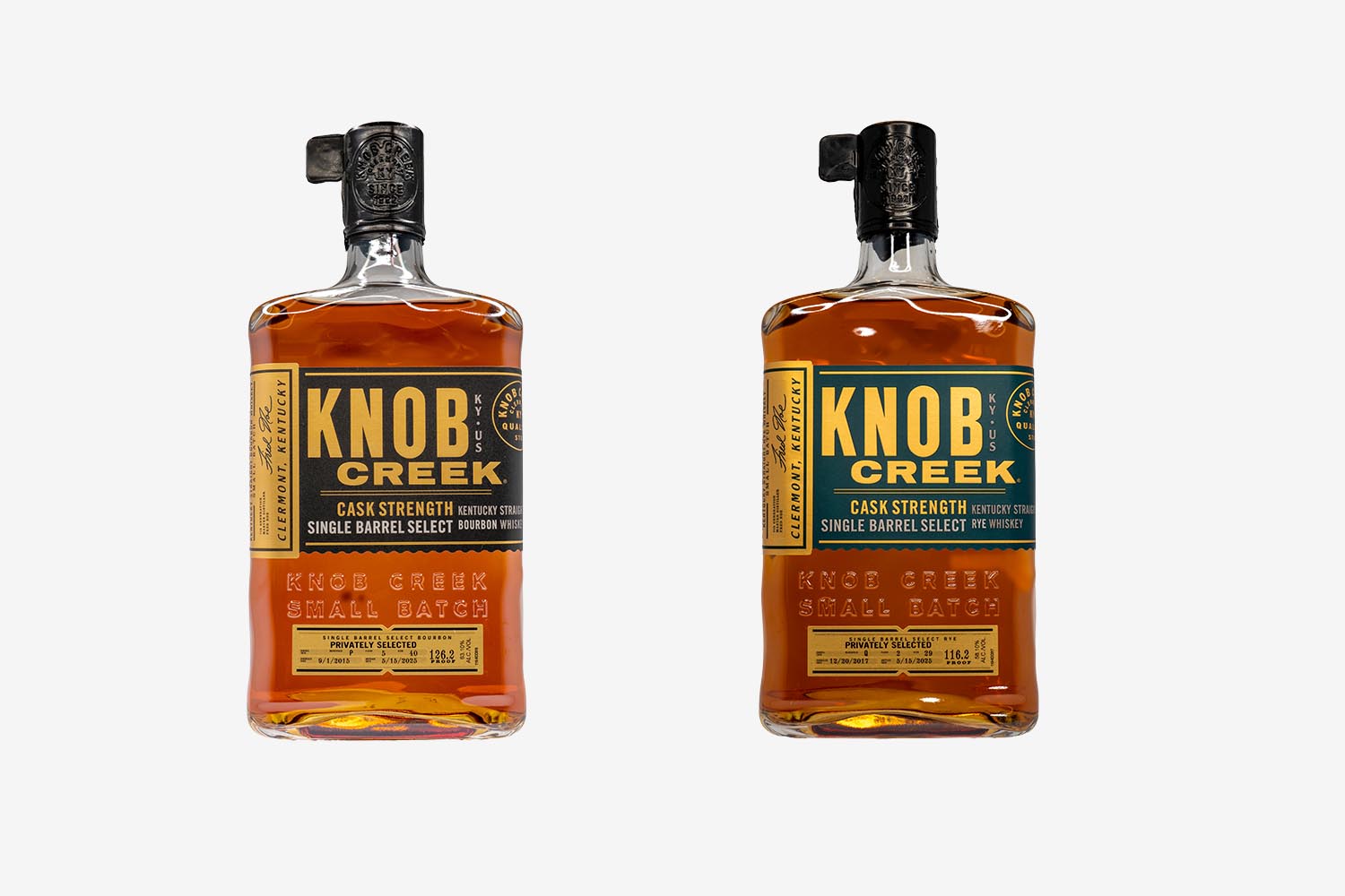 Some typical Single Barrel Select Cask Strength bottles