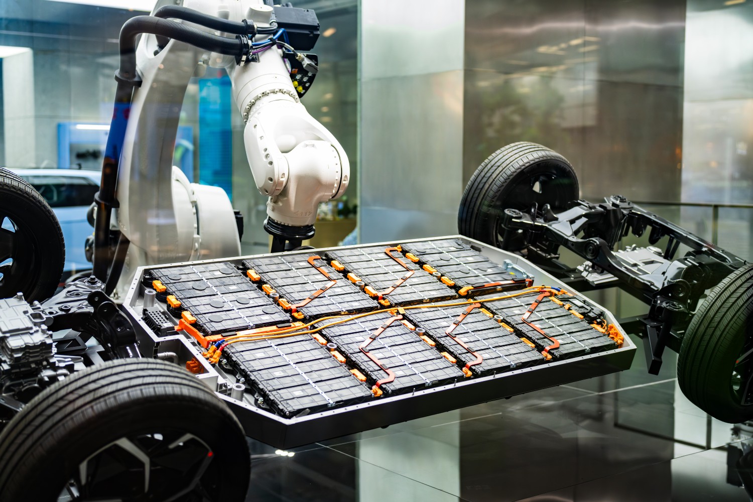 EV having batteries added