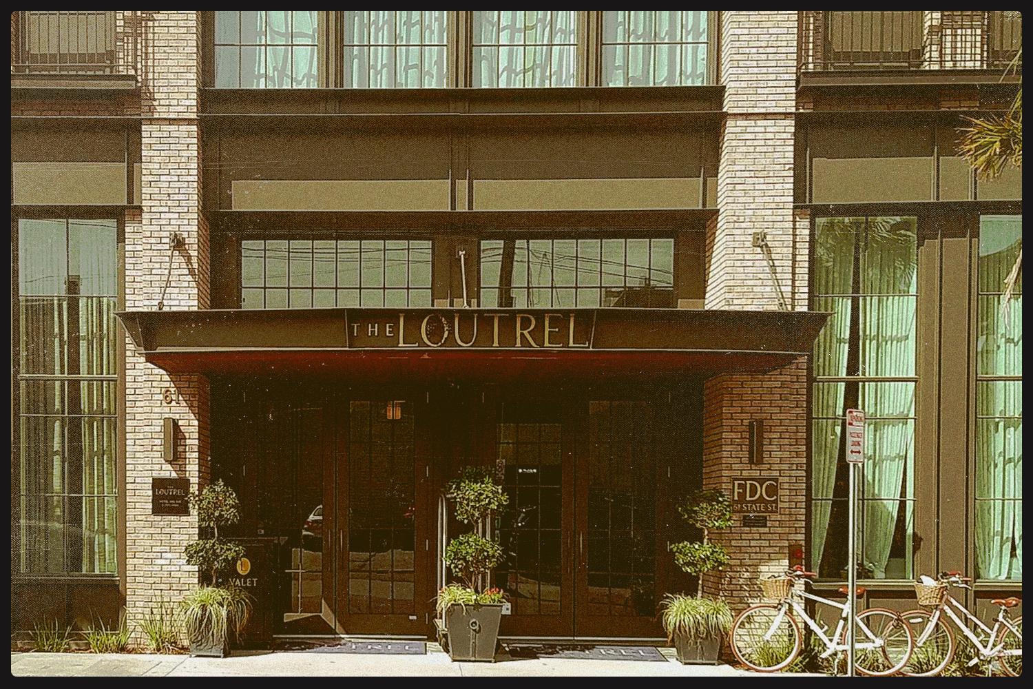 A view of The Loutrel, a hotel in Charleston, South Carolina.