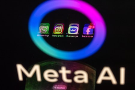 "Meta AI" along with Meta app icons