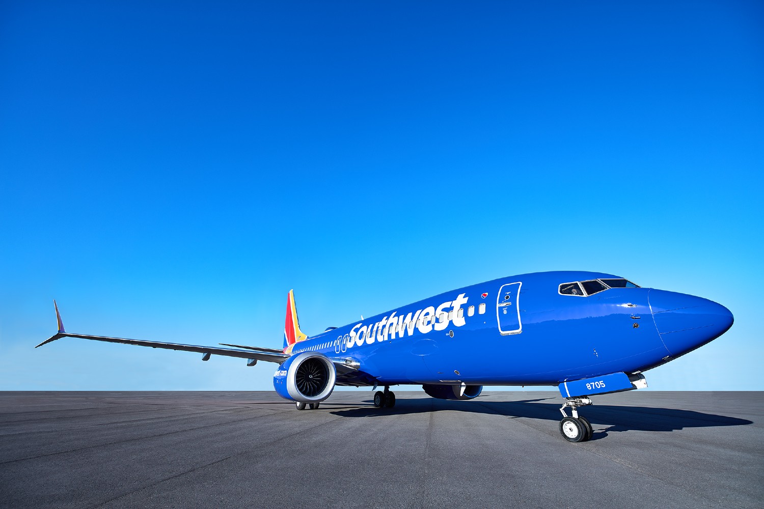 Southwest Airlines plane sitting on a runway