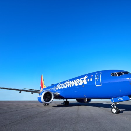 Southwest Airlines plane sitting on a runway