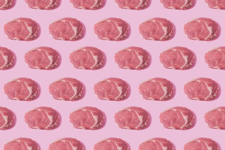 rows and rows of steaks