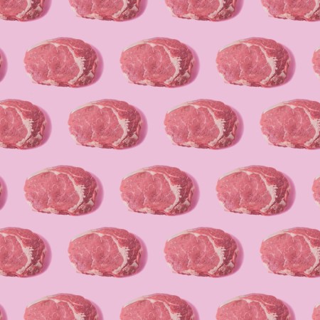 rows and rows of steaks