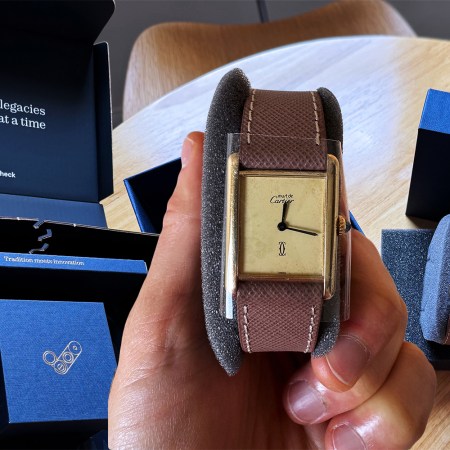 A Cartier Tank Must de Cartier that was serviced by WatchCheck