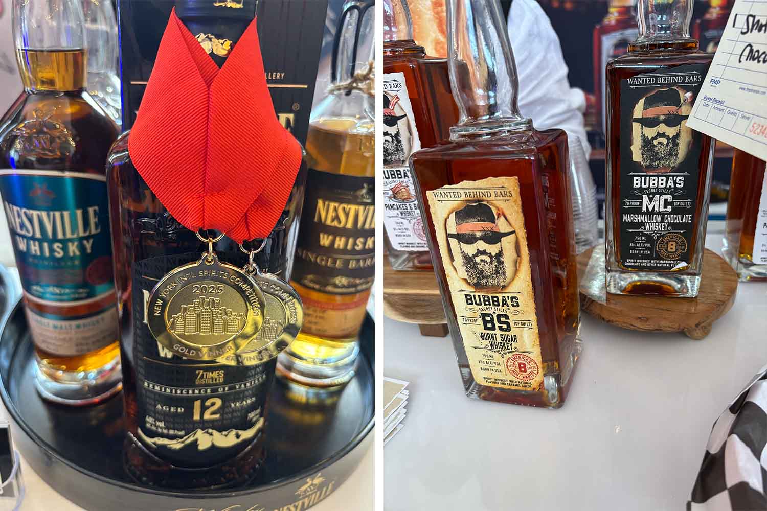 Nestville and Bubba's, two very different whiskies/whiskeys we loved at BCB