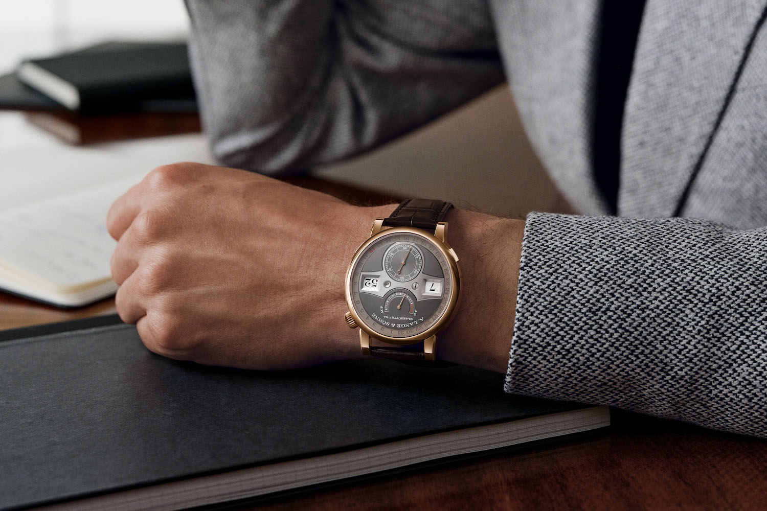A. Lange & Söhne Zeitwerk Date in Pink Gold 