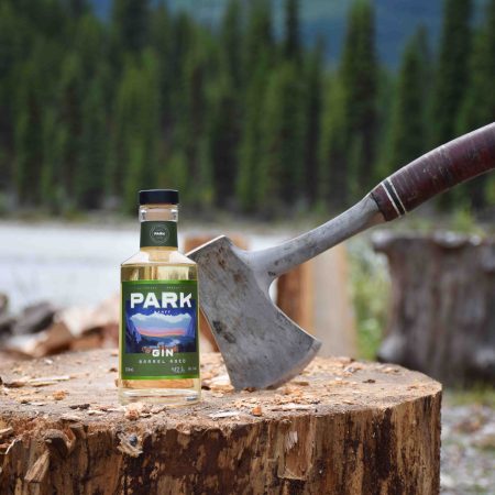 Barrel Aged Park Gin at Park Distillery in Banff