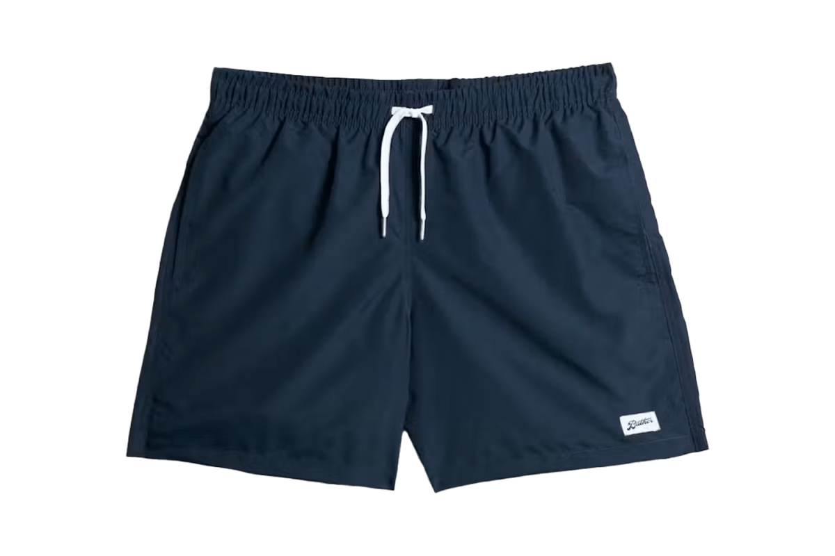 Bather Trunk Co. Classic Solid Swim Short 5.5
