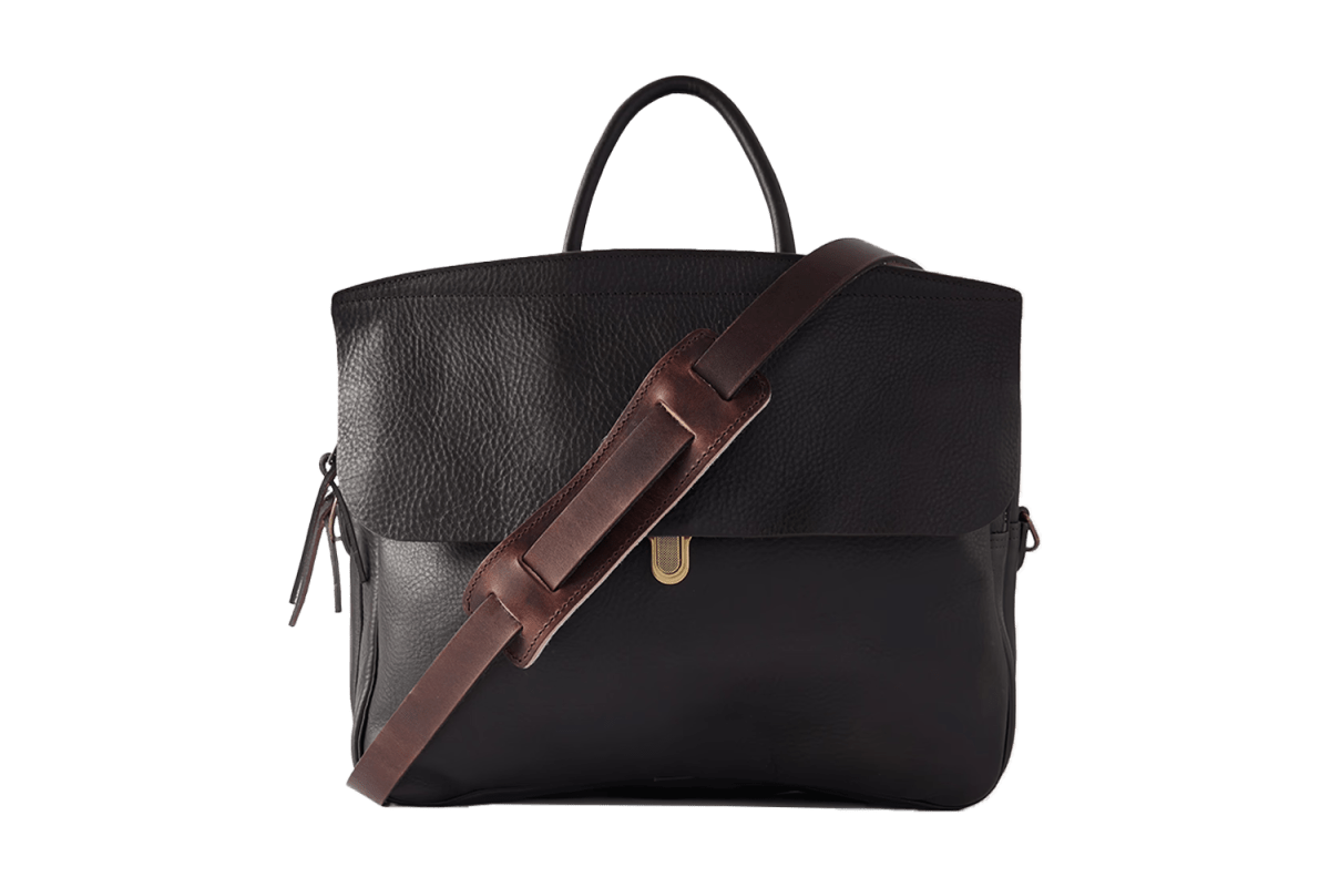 Bleu De Chauffe Zeppo Full-Grain Leather Briefcase
