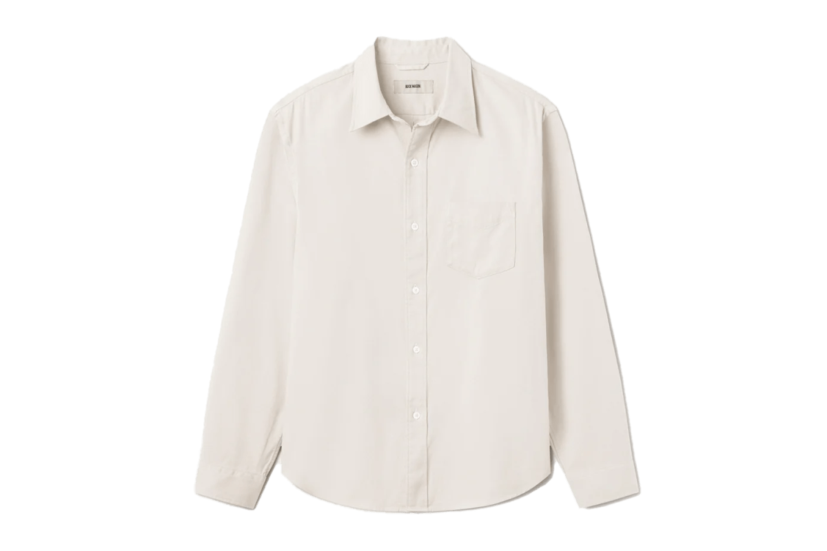 Buck Mason Draped Twill One Pocket Shirt
